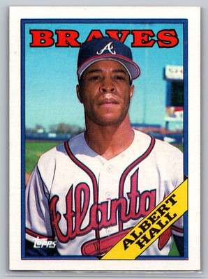 Albert Hall 1988 Topps #213 Atlanta Braves - Free Shipping