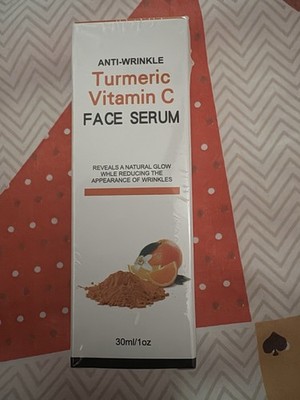 Anti-Wrinkle Turmeric & Vitamin C Face Serum, Serum Formula, 30 ml/1 oz