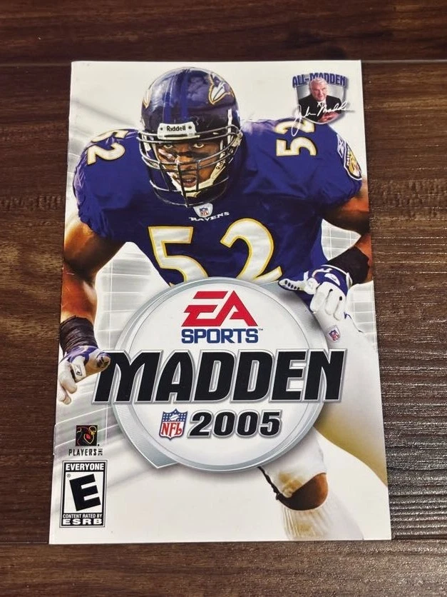 Madden 05 NFL Football 2005 Playstation 2 PS2 Instruction Manual Only