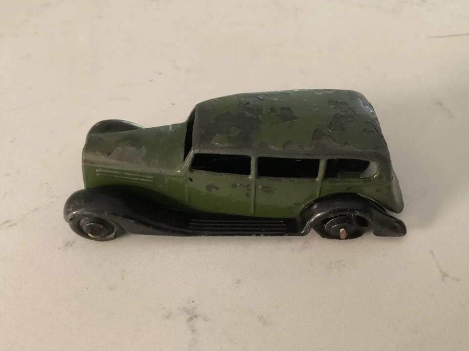DE COLECCIÓN DINKY TOYS 30D VERDE NEGRO VAUXHALL BERLINA 1/43 INGLATERRA *Noles2148* Foto 3 de 4