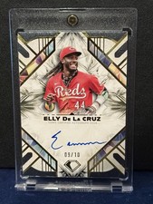 Elly De La Cruz 2025 Topps Diamond Icons On Card Auto 09/10 Cincinnati Reds