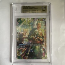 Bandai Roronoa Zoro The Azure Sea's Seven SP Foil PRB02-006 BGS 9.5