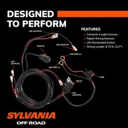 SYLVANIA Four Output LED Wiring Harness – Relay Switch for Off Road Lights - Image 4 of 4