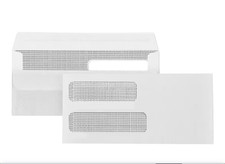 500 No. 10 Flip and Seal Double Window Security Envelopes - Perfect Size