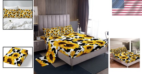 Cozy Full Size Flower Print Bedding Set for Kids - Machine Washable Comfort - Picture 2 of 8