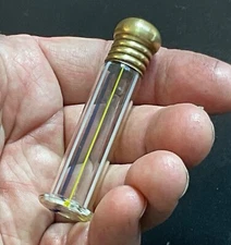 Antique Lighthouse Multicolour Candy Stripe Glass Scent Perfume Bottle+ Dropper