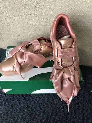 Women's Puma Basket Heart Copper 365463-01 Copper Rose Pink