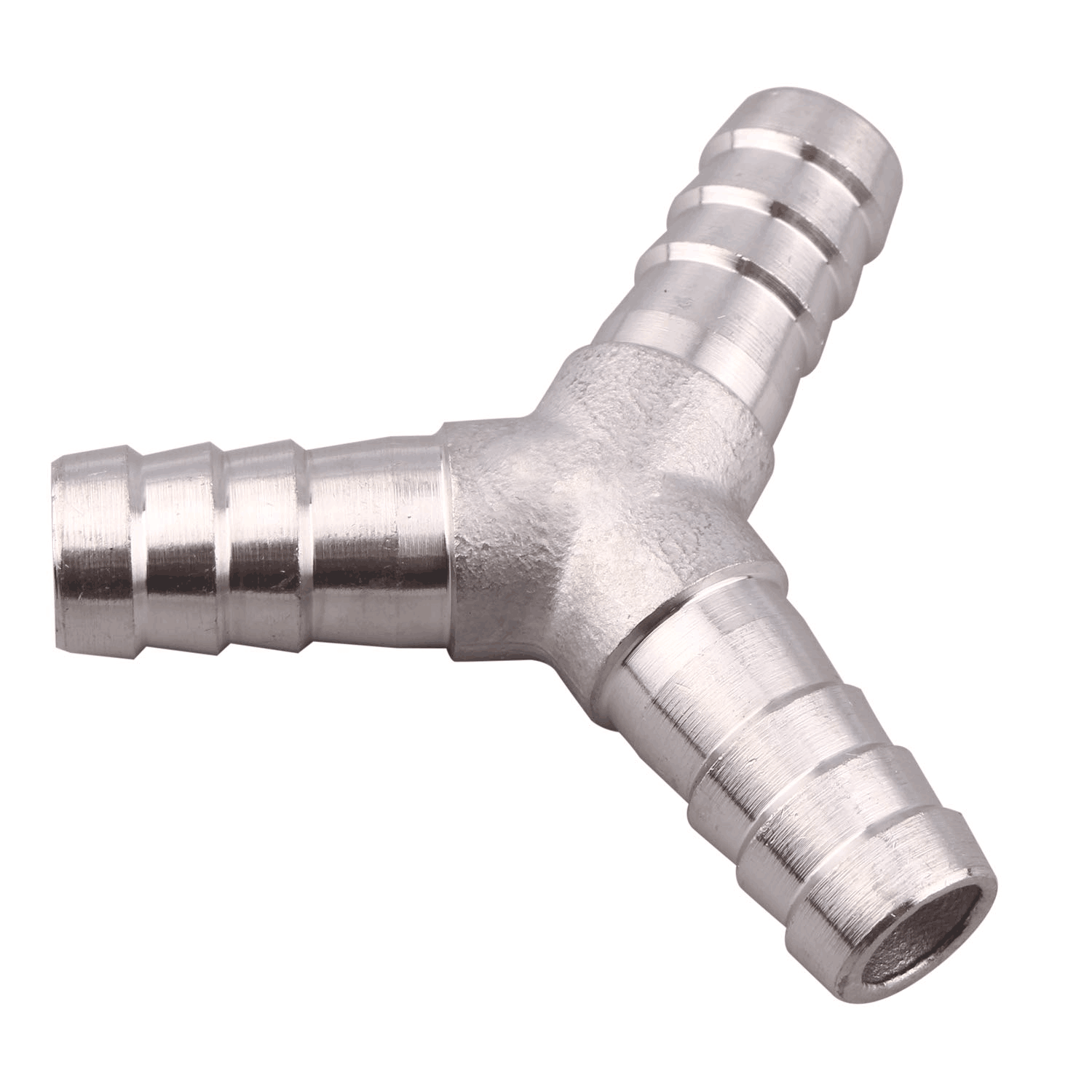 Stainless Steel 1" Hose Barb 3Way Y Shape Wye Union Barbed Splitter