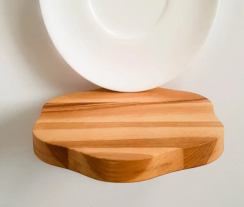 Floating Plant shelf Wooden Shelves Minimalist Wall Shelf Apartment Decor Gift