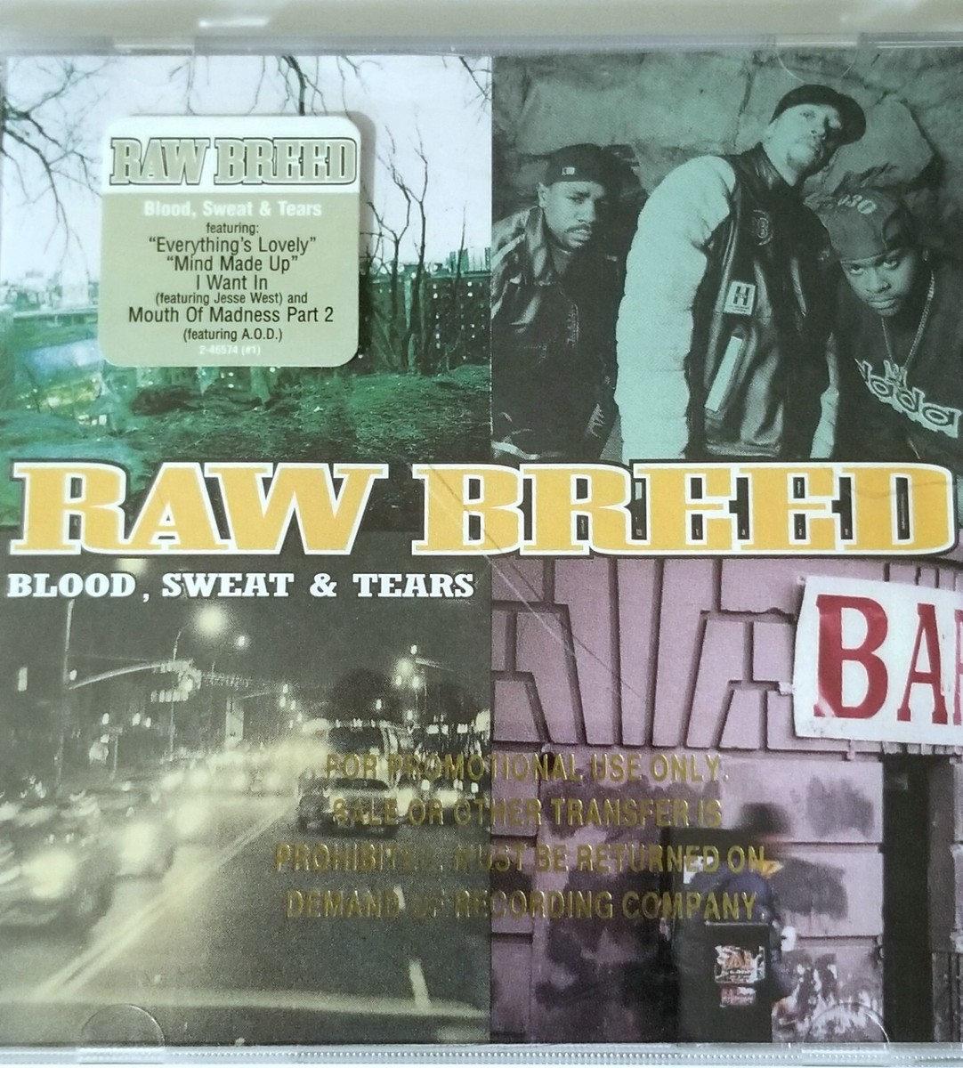 RAW BREED BLOOD SWEAT TEARS 1997 CD WB RECORDS RAP HIPHOP ALBUM