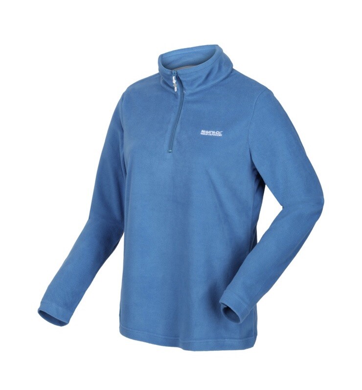 Regatta UK 10 Ladies Womens Sweethart 1/2 half zip Fleece Jacket Vallarta  Blue