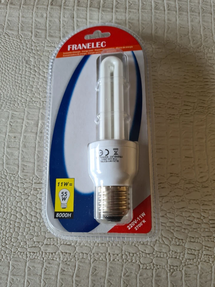FRANELEC Ampoule Economie D'énergie  11W 8000H 220 V  Neuve MINI 2U - Photo 1/4