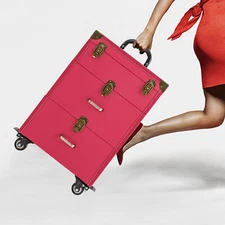 Cosmetics Rolling Cases Nail Polish Storage Box Travel Makeup Rolling Organizer