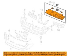 HONDA OEM 13-15 Accord Grille Grille Components-Sight Shield 71106T2AA10