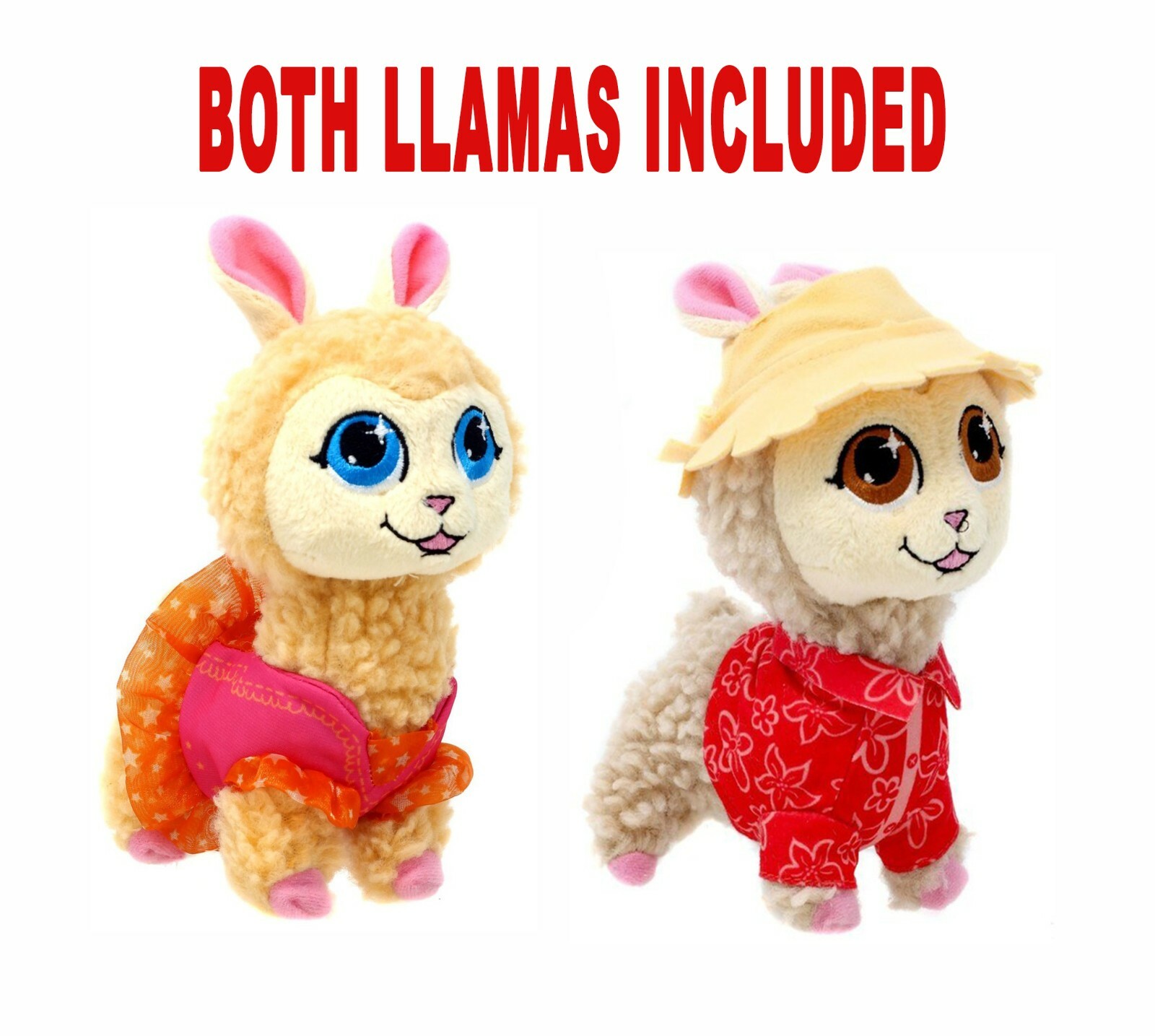 2 WHO'S YOUR LLAMA - Twirly & Bahama Llama plush toys NEW FREE P&P