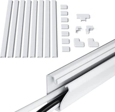 Cord Cover for Wires on Wall - Peel & Stick Cable Hider Channel with 10 Feet of