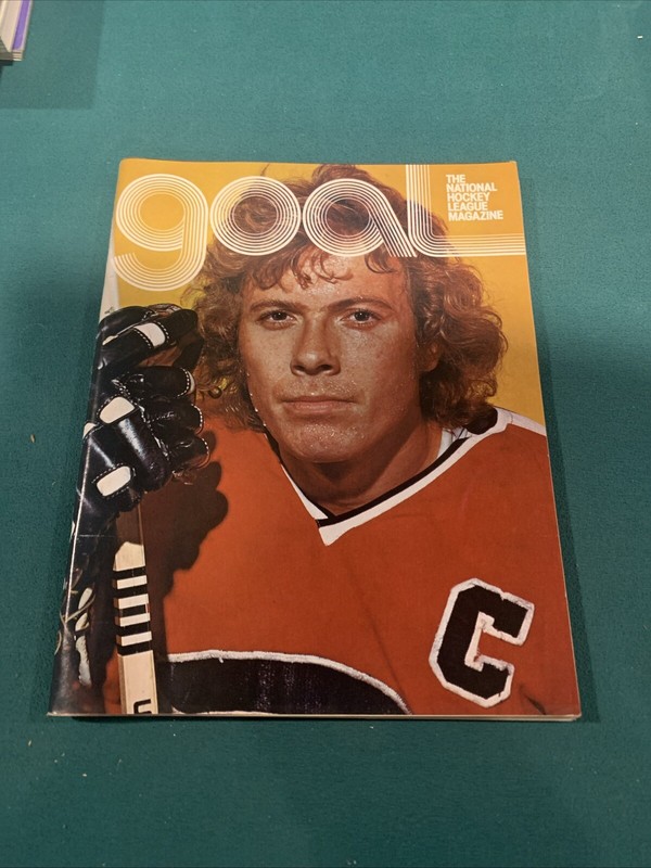 NHL Hockey Vintage Goal Magazine 1975 Bobby Clarke Philadelphia Flyers 50 Years
