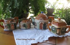 Vintage Small Cottage 6 Piece Tea Set Dated 1949