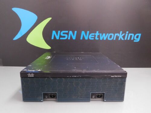 Cisco 3945E CISCO3945E/K9 Router C3900-SPE250/K9 SM-ES3G-16-P 2x PWR-3900-POE  D - Picture 1 of 11