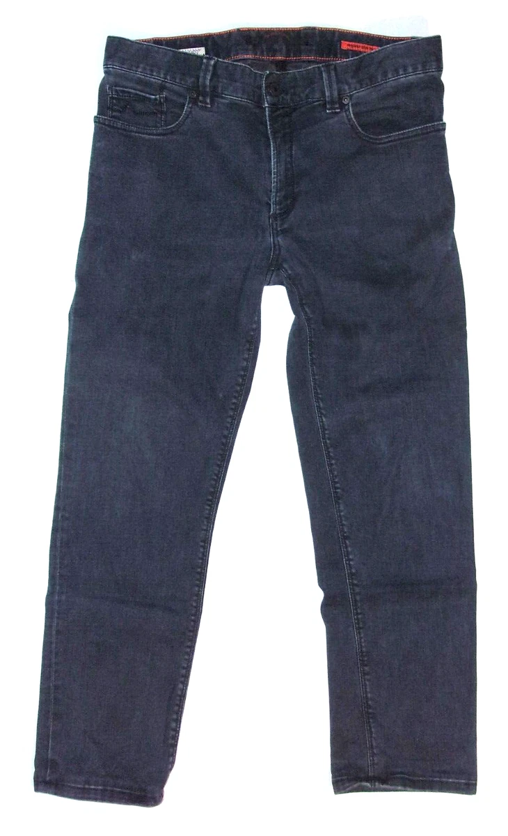 Men s Alberto Luxury T400 Pipe regular slim fit blue jeans size 32x27