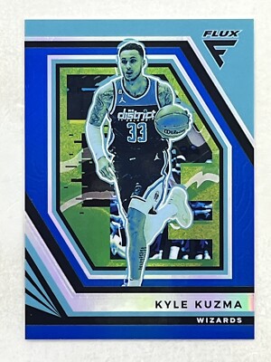 Kyle Kuzma 2022-23 Panini Flux Blue Prizm /99 #57 NBA Wizards
