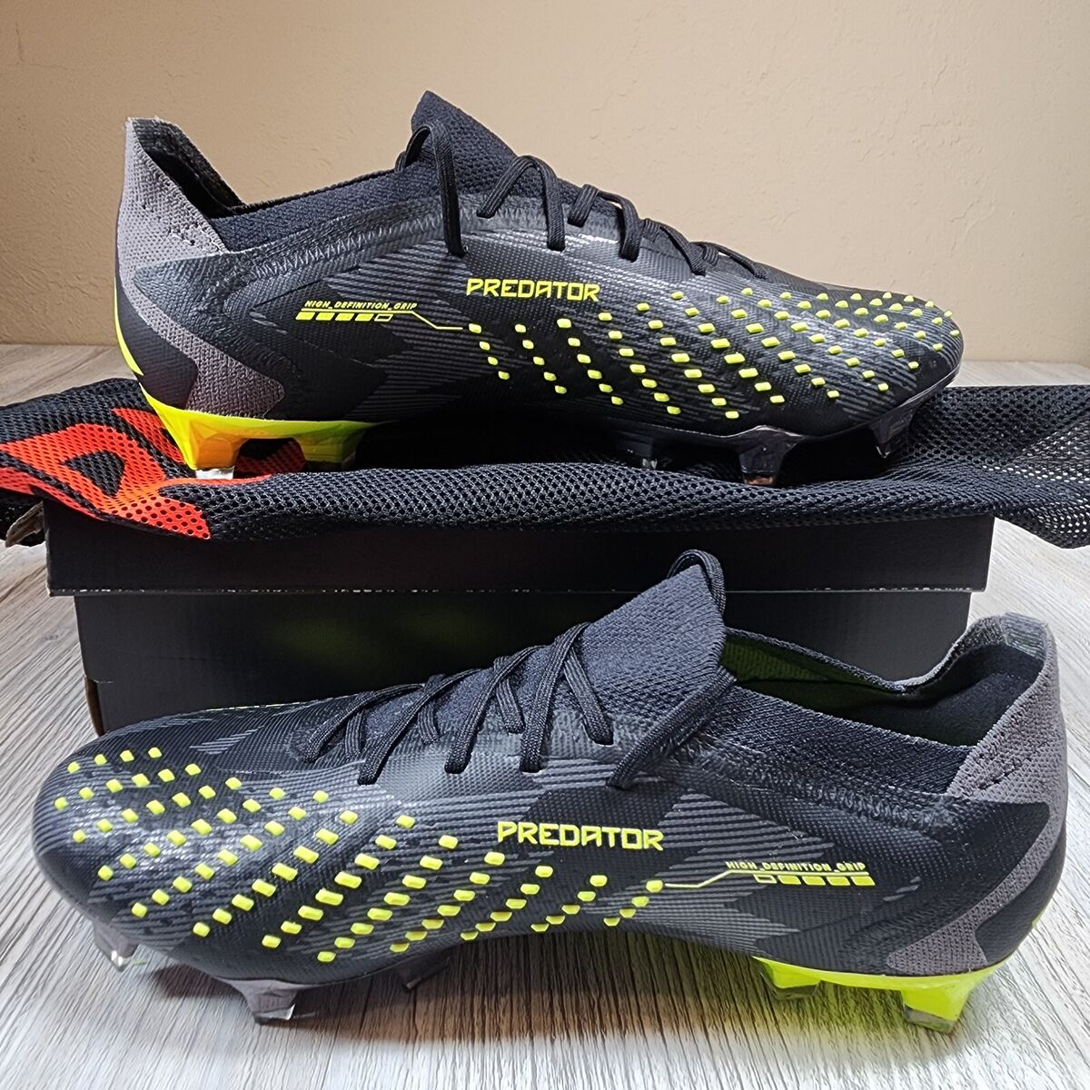 Adidas Predator Accuracy Injection.1 Low FG Black/Green Mens Adidas Predator Accuracy Injection.1 Low FG Black/Green Mens
