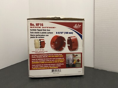 HF16 Malco 6-5/16'' Quick Action Carbide Tipped Hole Saw