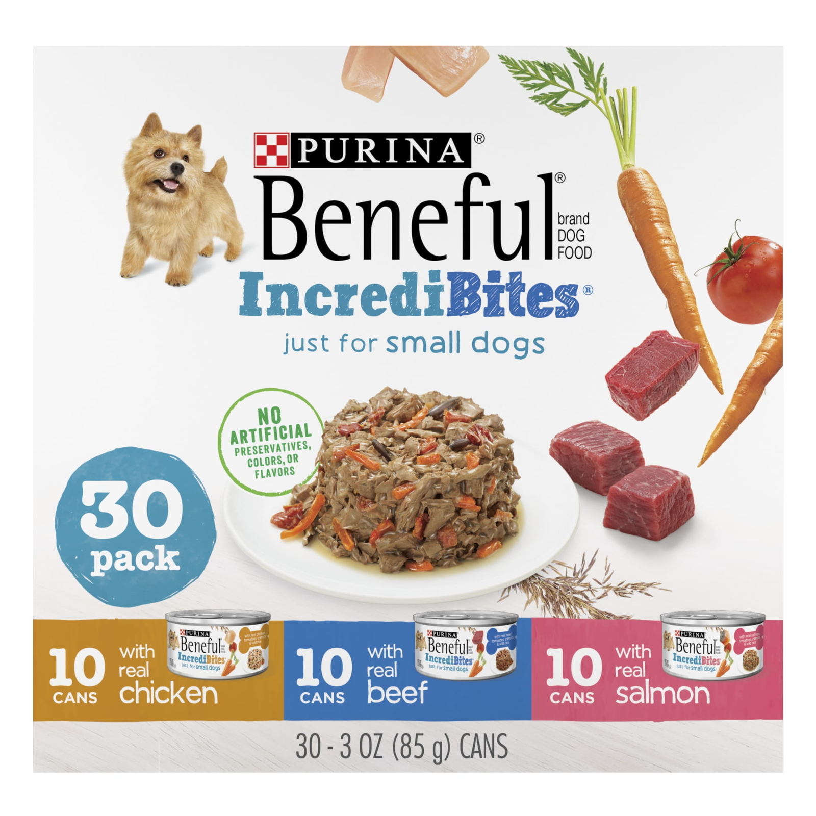 Variety Pack, Incredibites With Real Beef, Chicken And Salmo
