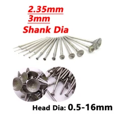 0.5-16mm Diamond Grinding Bits Concave Head Rotary Tools Bit Engraving Carving