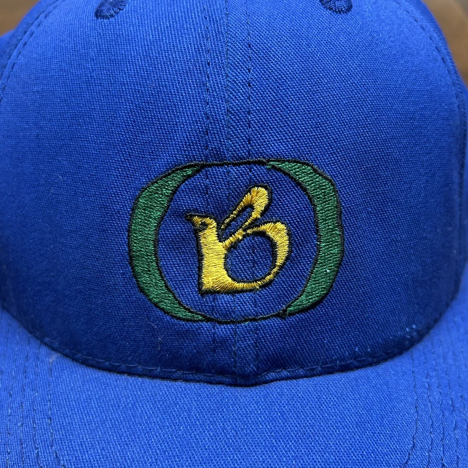 复古 Burton 滑雪板 平沿帽 蓝色 90 年代刺绣 美国制造 — 第 3/4 张图片