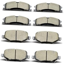 8PCS Front Rear Ceramic Brake Pads Replacement Kit Fits For Ford
