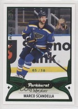 2021-22 Upper Deck Parkhurst Emerald Ice 5/10 Marco Scandella #147 p0r