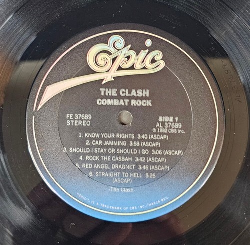 The Clash - Combat Rock LP Record 1982 Epic Punk Rock 33 RPM - Picture 5 of 7