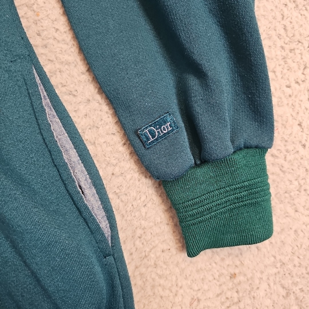 Vintage Christian Dior Monsieur 1/4 Button Zip Sweatshirt