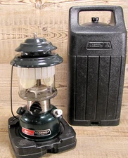 Coleman Adjustable Two Mantle Lantern & Black Case Model # 288A700 Double 1988