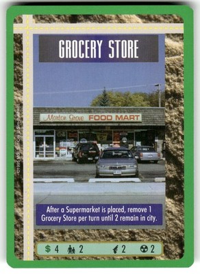 1994 Sim City CCG Trading Card C Grocery Store