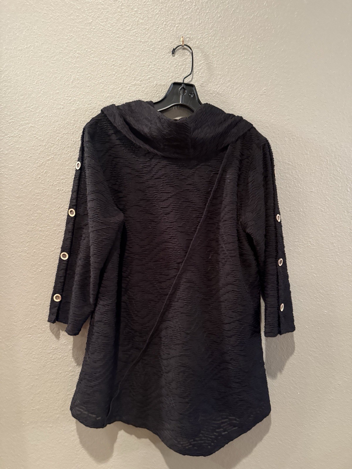 Multiples Black Tunic Top Size Medium - image 4