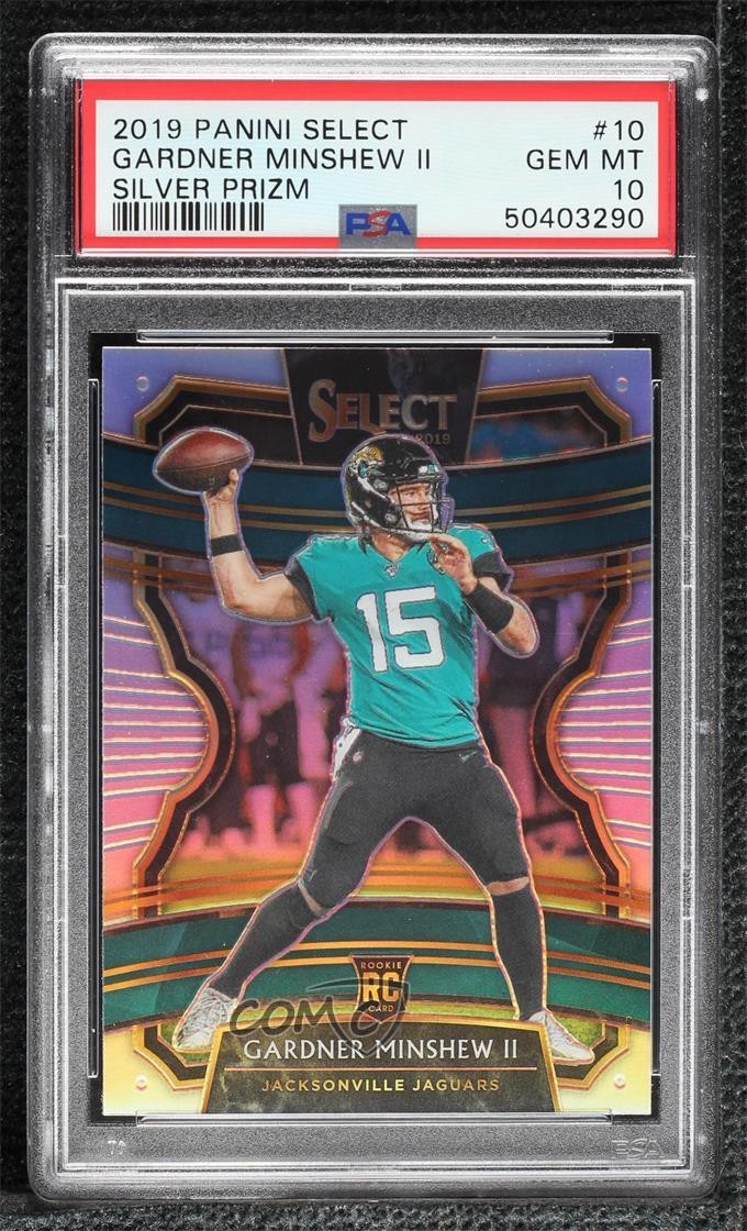 2019 Panini Select Concourse Silver Prizm Gardner Minshew II PSA 10 GEM MT 01ic