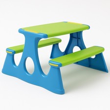Panca da Pic Nic Tavolo per Bambini in Polipropilene Set Esterno Giardino Picnic