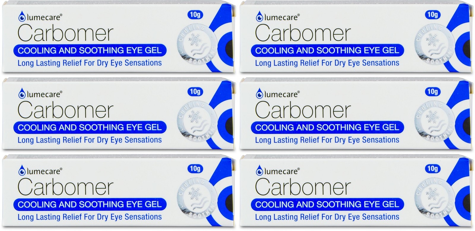 Lumecare Carbomer Cooling & Soothing Eye Gel 10g X 6
