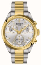 Tissot PR 100 Chronograph Watch, 40mm, Two Tone Stainless Steel/Gold