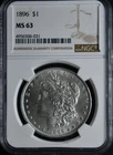 1896 Morgan Dollar NGC MS63