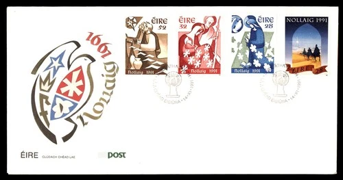 Mayfairstamps Ireland FDC 1991 Christmas Combo First Day Cover aaw_94019