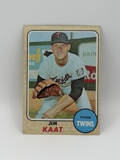 1968 Topps Jim Kaat #115 Minnesota Twins HOF Pitcher Vintage Baseball Card