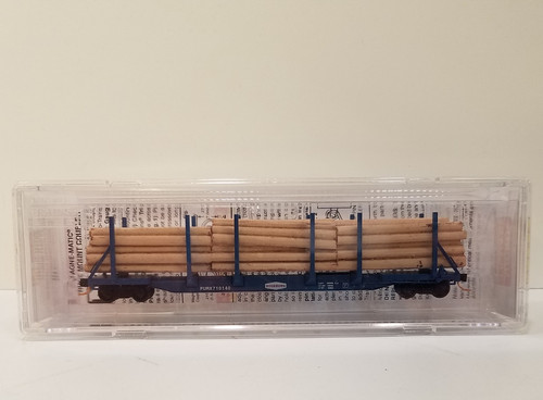 MT N scale 65' 100 ton log car Roseburg Lumber/First Union Rail FURX #710140