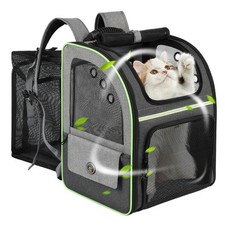 Cat Carrier Backpack, Large Backpack 12.9"L x 23.0"W x 16.5"H, Black