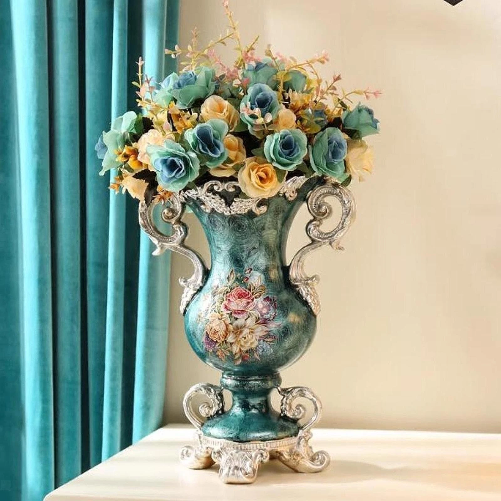 Flower Vase Floral Vases Home Decoration Art Decorative Desktop Gift European