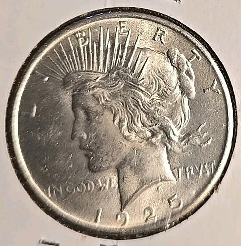 1925 SILVER Peace Dollar NICE BRILLIANT UNCIRCULATED CARTWHEEL