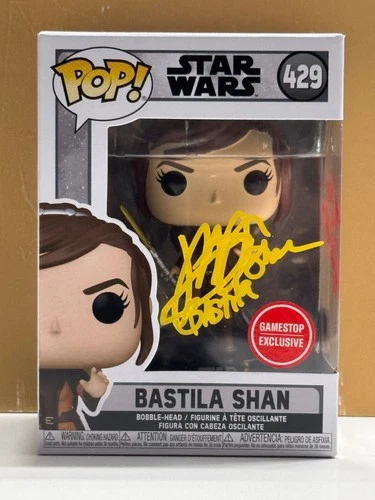 SIGNED Funko Pop! STAR WARS - BASTILA SHAN #429 COA AUTHENTICATED
