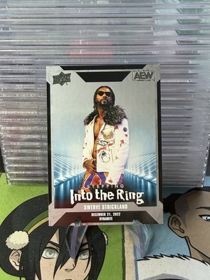 SR-8 SWERVE STRICKLAND 2023 Upper Deck AEW SILVER STEPPING INTO THE RING